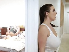 Caught Jerking Off By Busty Maid Angela White